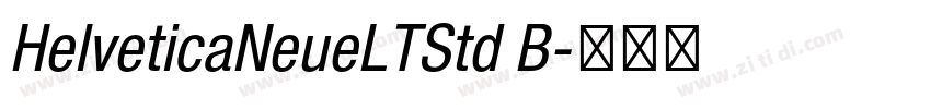 HelveticaNeueLTStd B字体转换